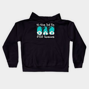 We Wear Teal For PTSD Awareness Kids Hoodie